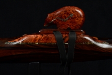 Macassar Ebony Native American Flute, Minor, Low D-3, #F43D